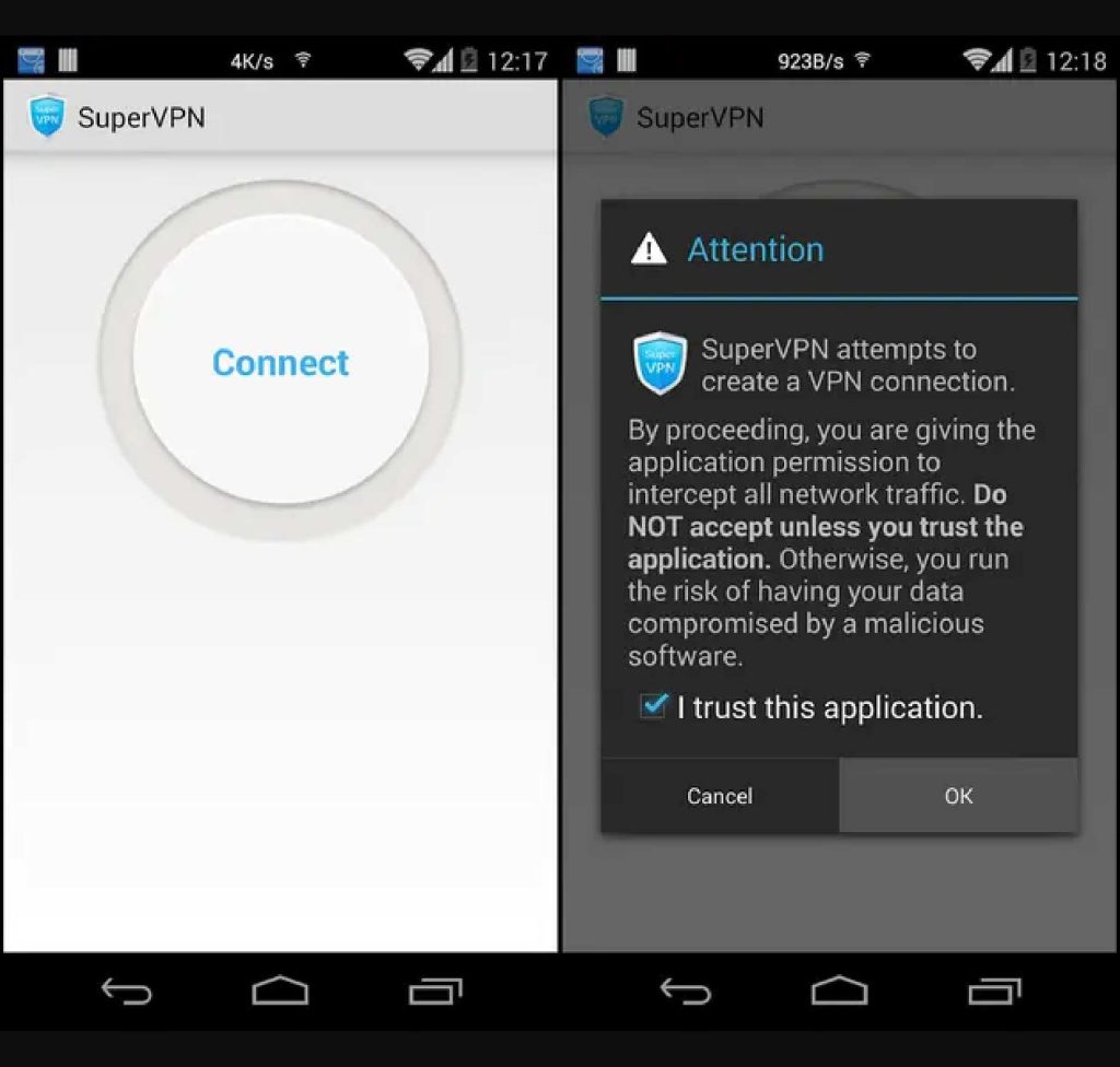 Most dangerous app SuperVPN