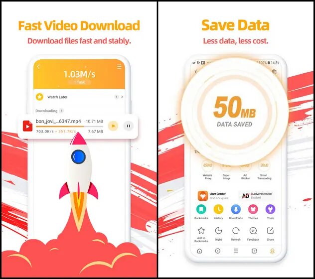 Most dangerous app UC browser  